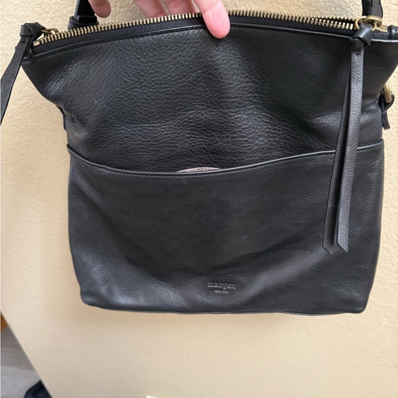 Margo New York Black soft Leather Shoulder Bag - Picture 4 of 11